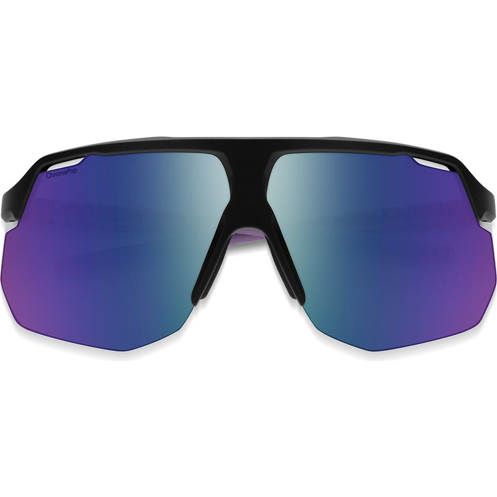 Smith Motive 74mm Chromapop™ Polarized Shield Sunglasses In Blue