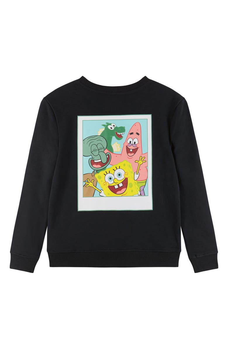 Andy & Evan Kids' SpongeBob SquarePants<sup>™</sup> Stonewashed Graphic Sweatshirt, Alternate, color,