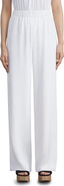Lafayette 148 New York Perry Stretch Silk Crêpe de Chine Pants