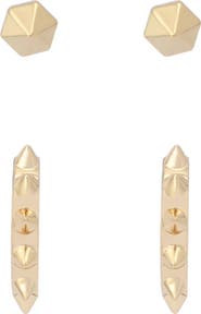 AllSaints Set of 2 Stud & Hoop Earrings