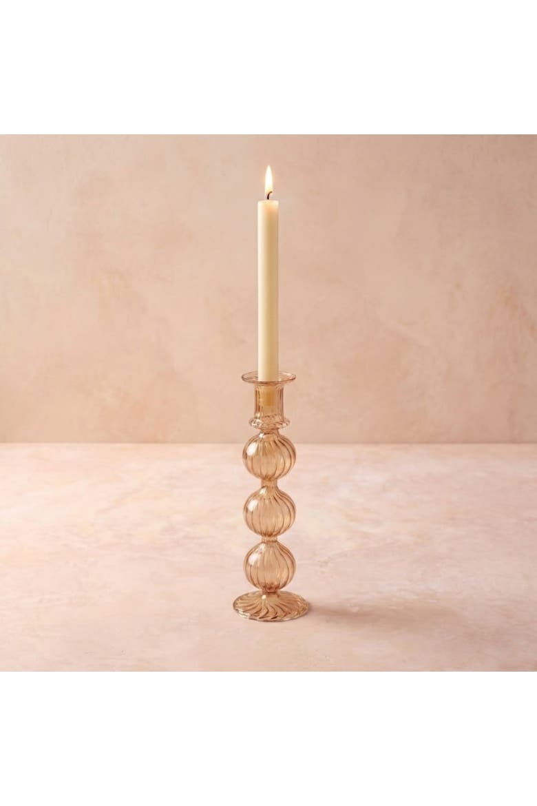 Nalia Amaranth Candlestick, Alternate, color, Amaranth