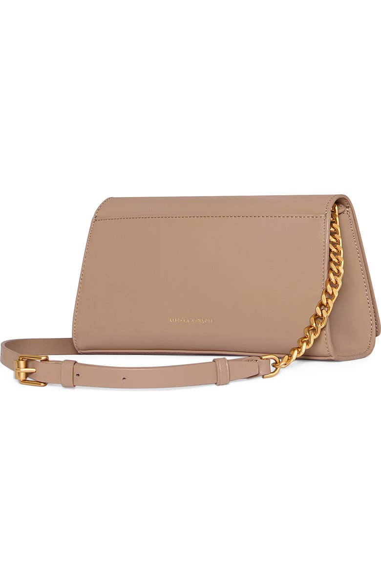 Rebecca Minkoff Curb Link Leather Crossbody Bag, Alternate, color, Blushing