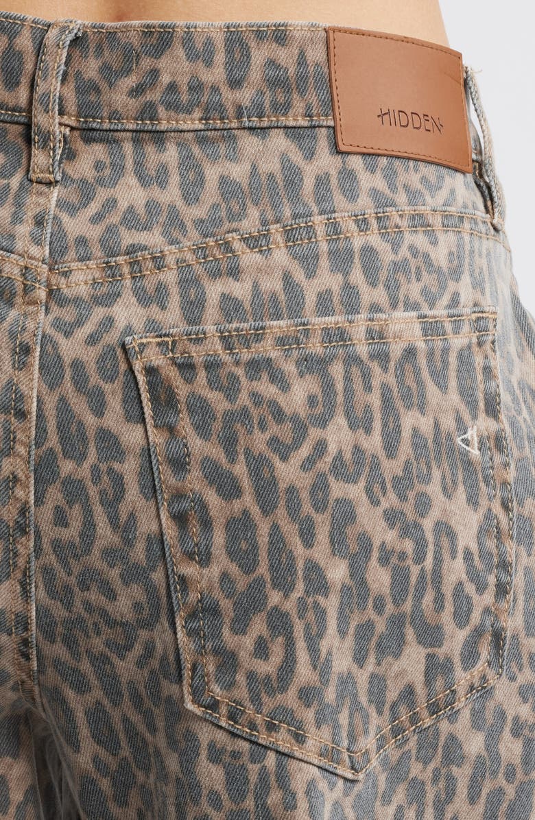 HIDDEN JEANS High Waist Baggy Wide Leg Jeans, Alternate, color, Khaki