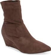 Pedro Garcia Onira Stretch Leather Wedge Bootie