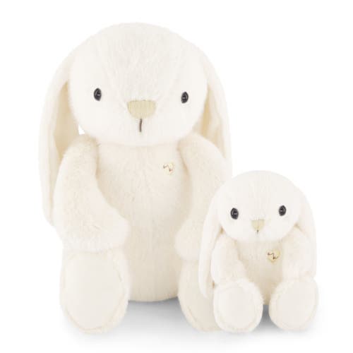 Snuggle Bunnies Stuffed Animal Penelope The Bunny & Little Bunny Set In White
