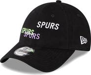 New Era Men's New Era Black Tottenham Hotspur Triple Wordmark 9FORTY Adjustable Hat