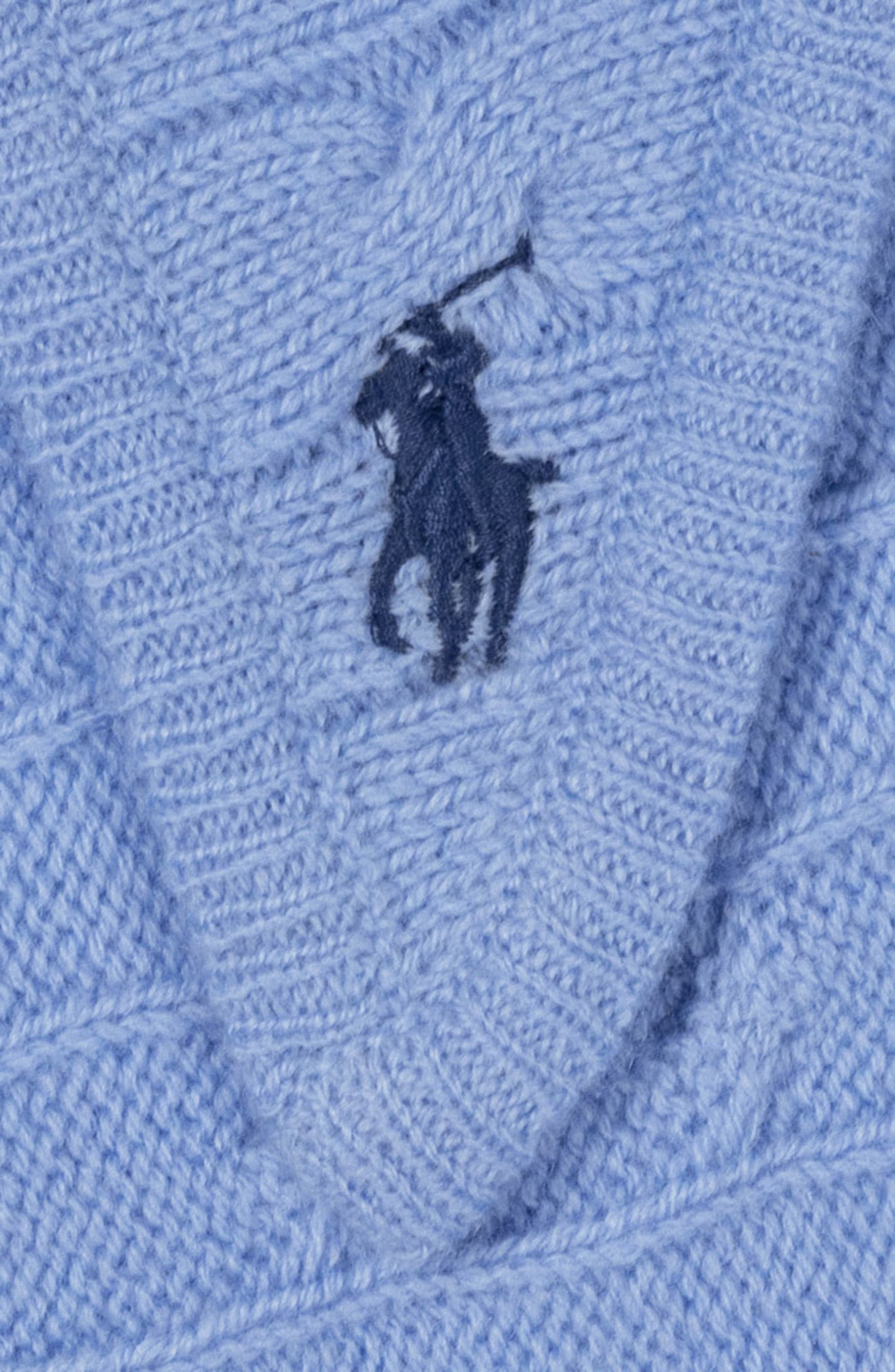 Polo Ralph Lauren Cable Knit Wool & Cashmere Triangle Scarf (Women ...
