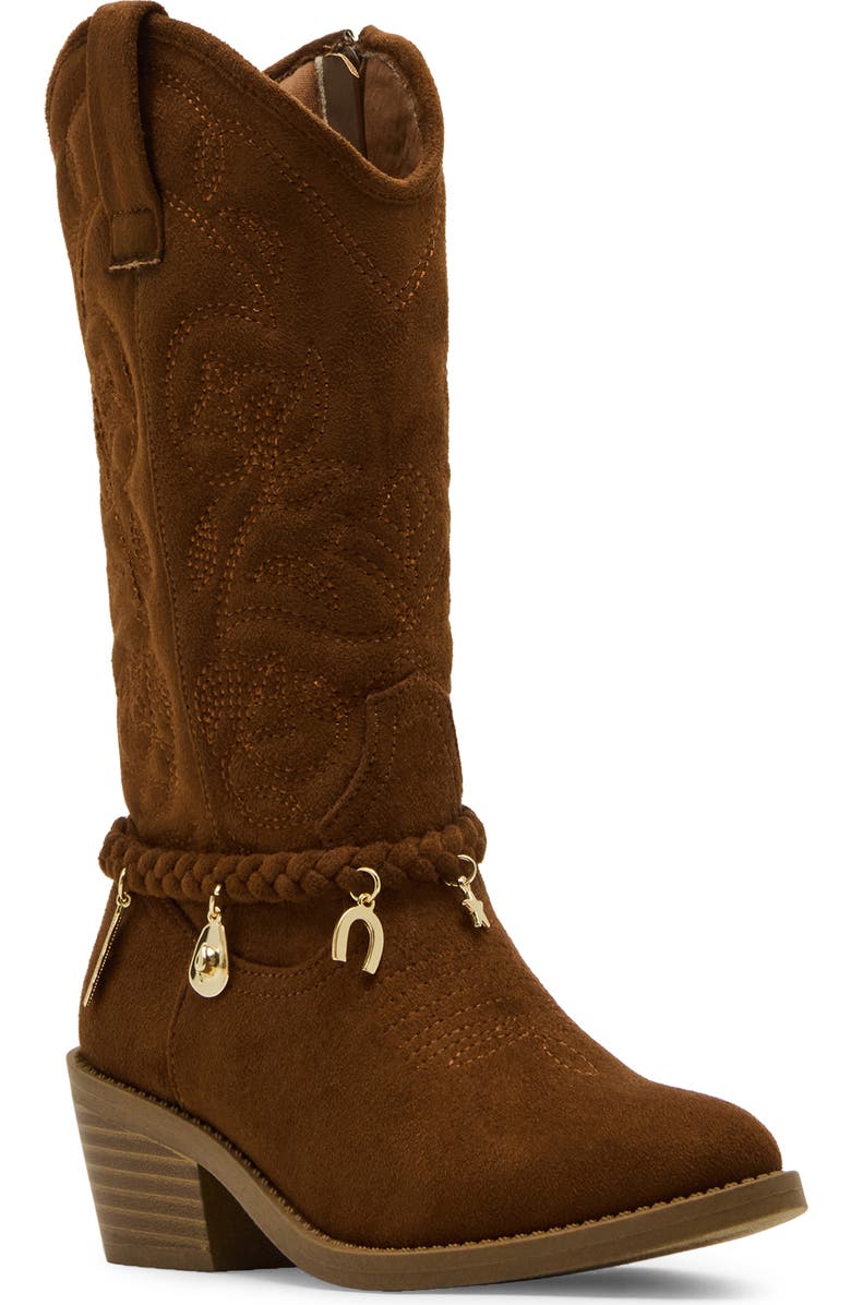 Steve Madden Kids' Jleana Western Boot, Main, color, Cognac