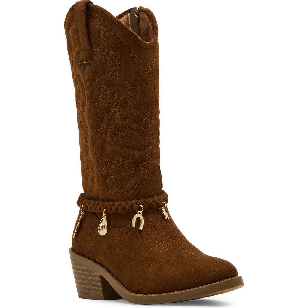 Steve Madden Kids' Jleana Western Boot In Animal Print