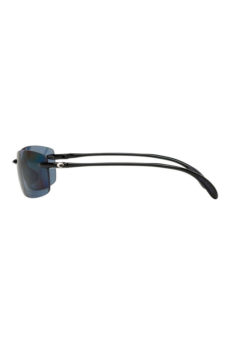 60mm Polarized Sunglasses, Alternate, color, BLACK