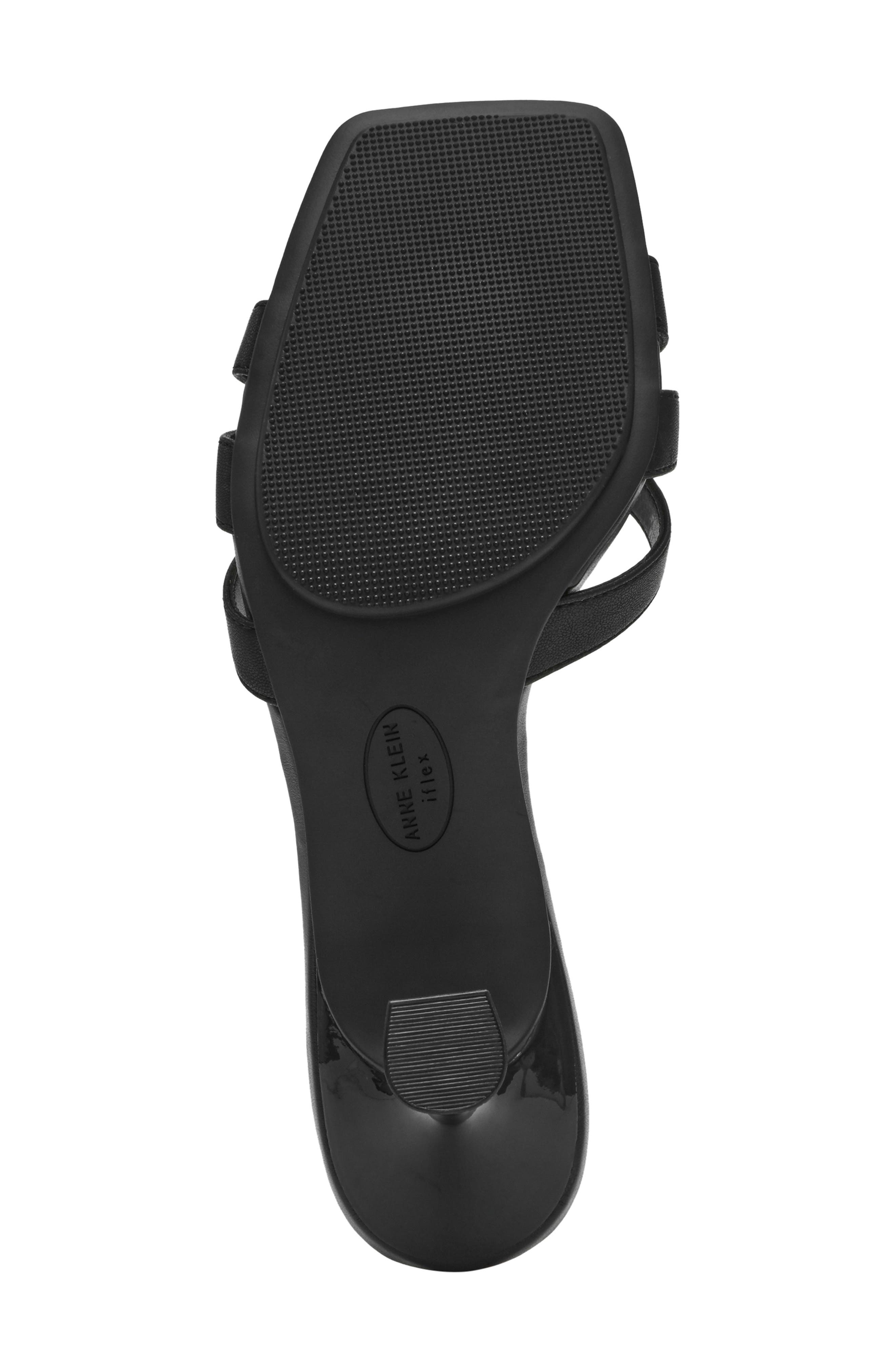 Anne Klein Jonelle Sandal, Alternate, color, Black Smooth