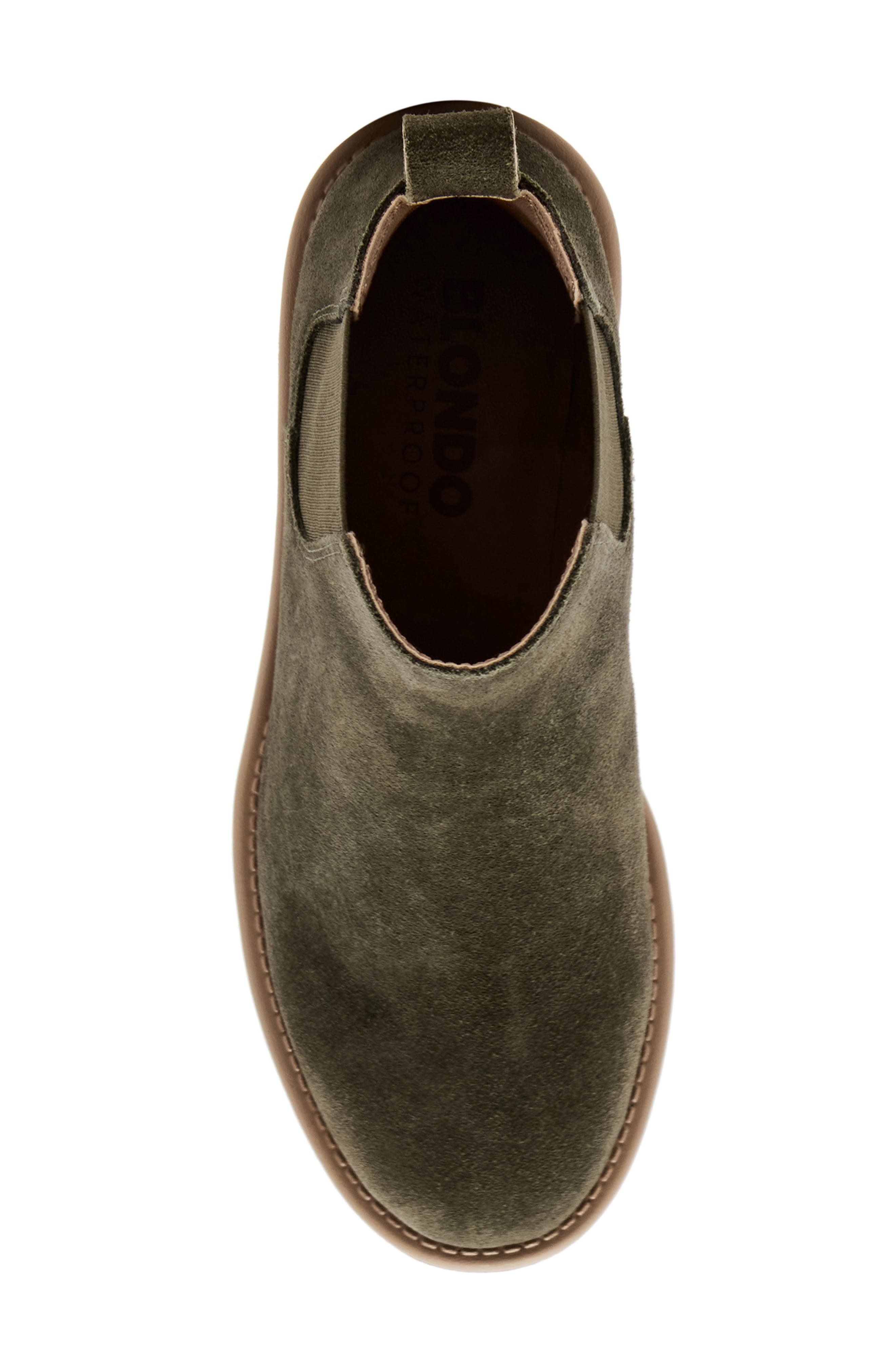 Matilda Waterproof Lug Sole Chelsea Boot, Alternate, color, OLV SUEDE