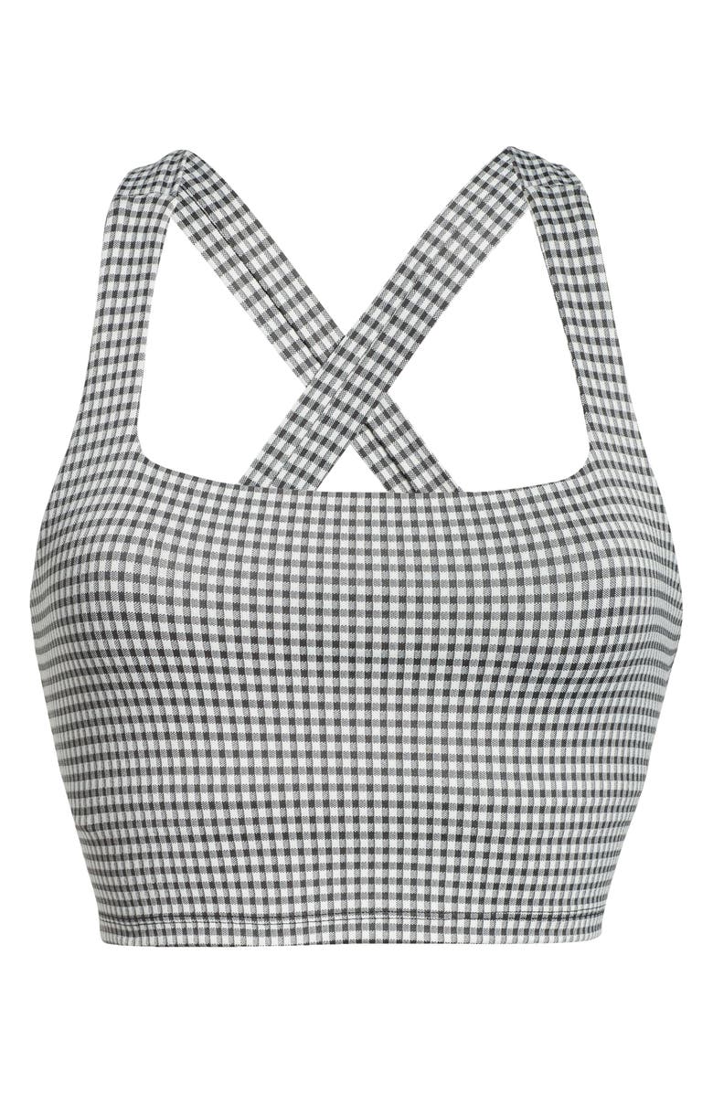 Nike Yoga Dri-FIT Crop Gingham Tank, Alternate, color,