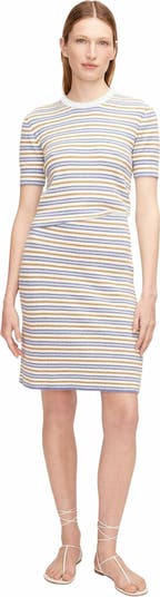 Rebecca Taylor Stripe Mini Boucle Skirt