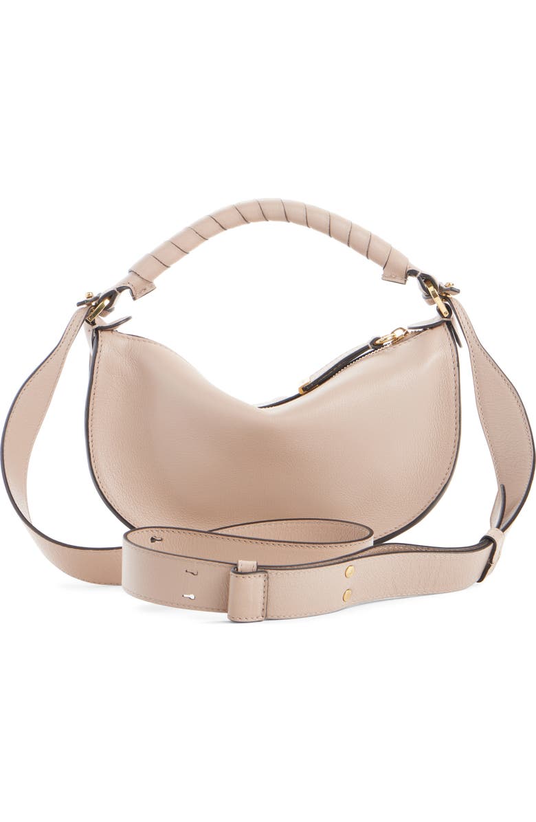 Chloé Mini Marcie Leather Camera Shoulder Bag, Alternate, color, Woodsmoke