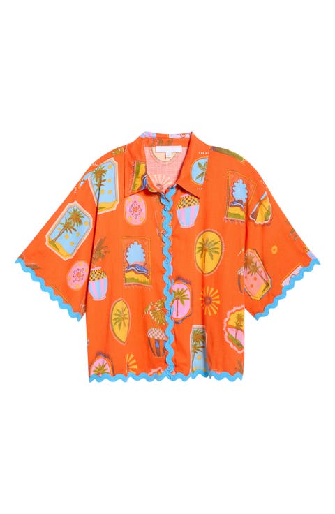 Maury Postcard Marnie Button-Up Shirt