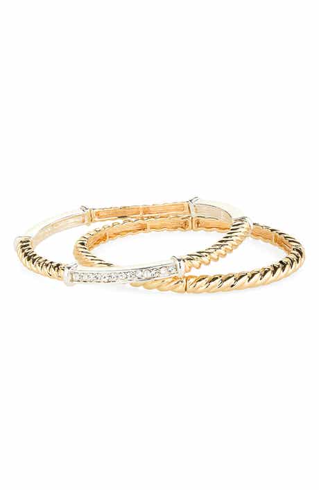 NORDSTROM RACK Set of 2 Twisted Bangle Bracelets