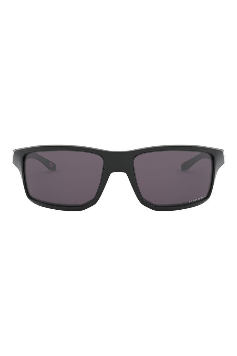 Gibston 61mm Wrap Sunglasses, Main, color, BLACK
