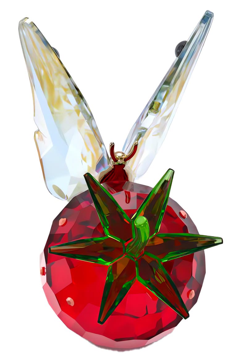 Idyllia Crystal Butterfly & Strawberry, Alternate, color, RED