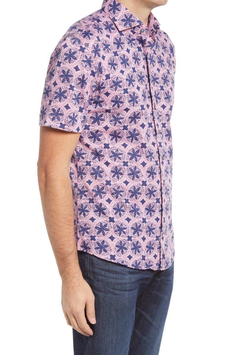 johnnie-O Codi Short Sleeve Button-Up Shirt, Alternate, color,