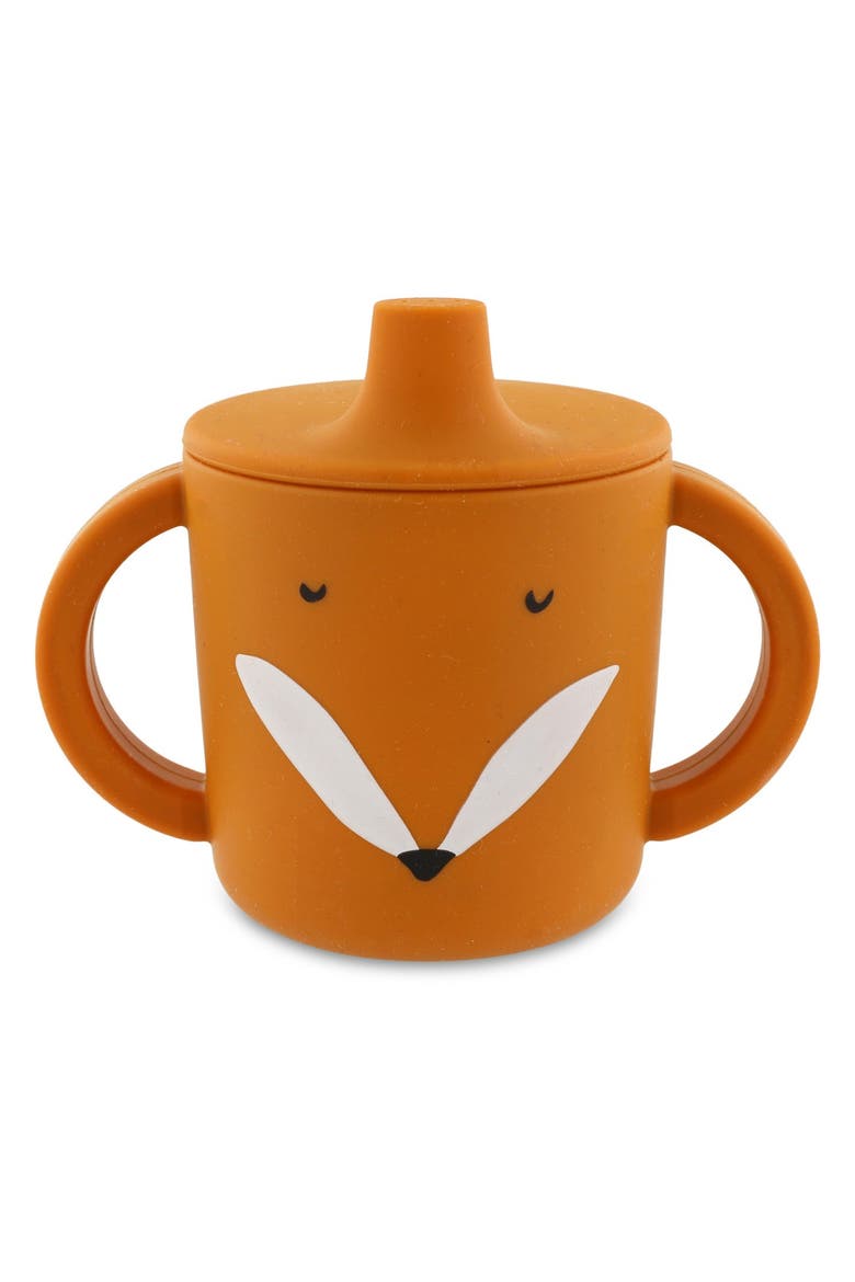 Silicone Sippy Cup, Main, color, Mr. Fox Orange