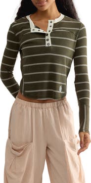 Free People Cool Down Stripe Henley