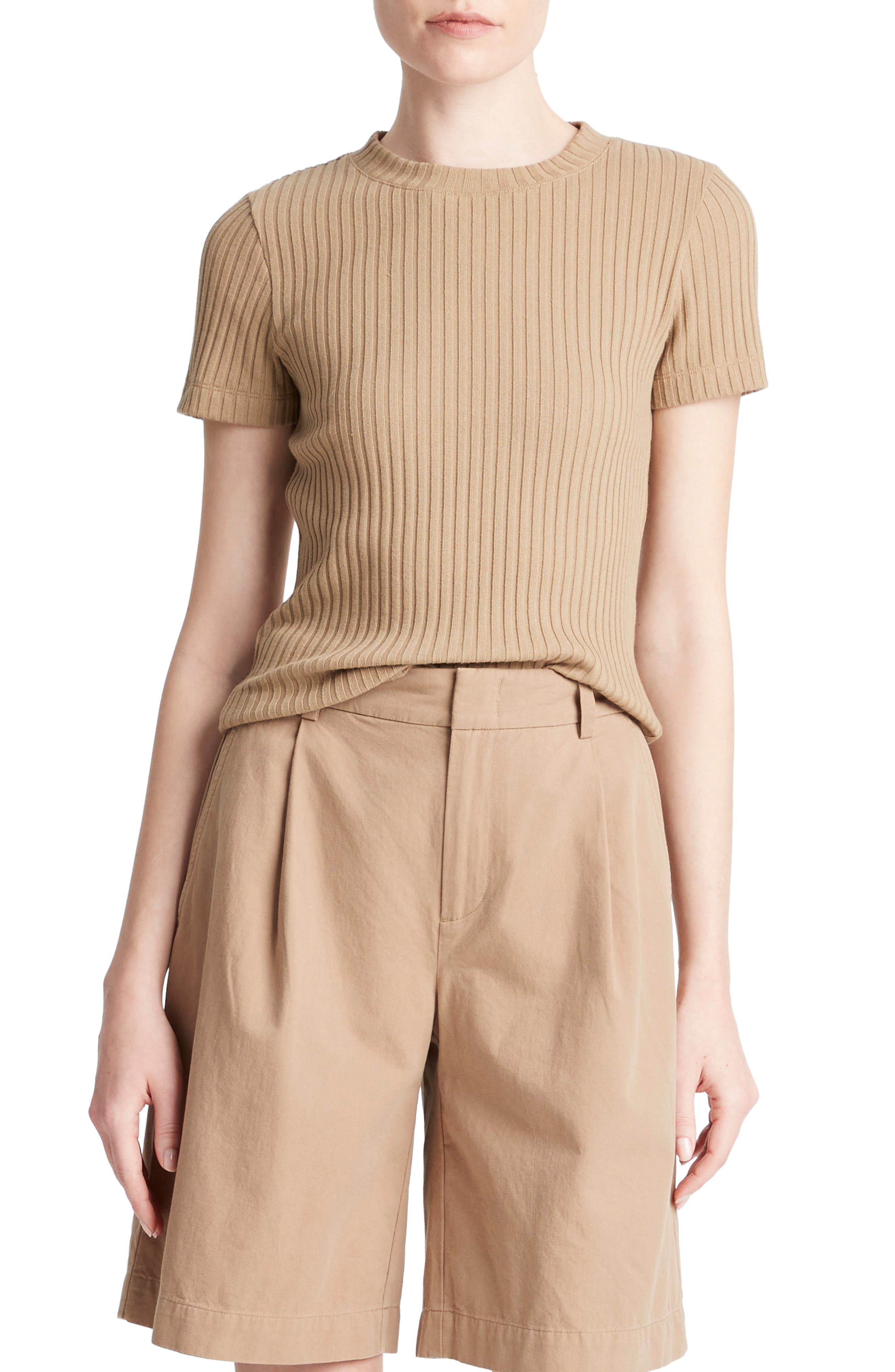 Vince Rib Crewneck Top