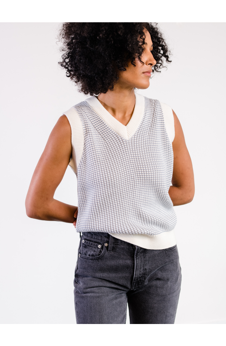 ABLE Liza V-Neck Sweater Vest, Main, color, 