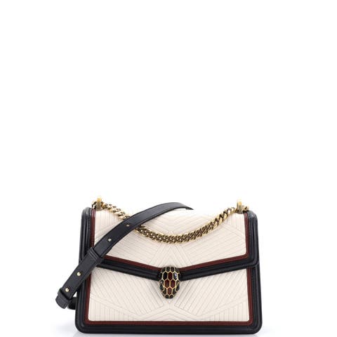 Serpenti Forever Shoulder Bag Quilted Leather Small
