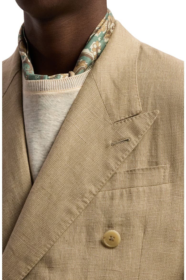 Glenn Hand-Tailored Suit Jacket, Alternate, color, KHAKI MULTI