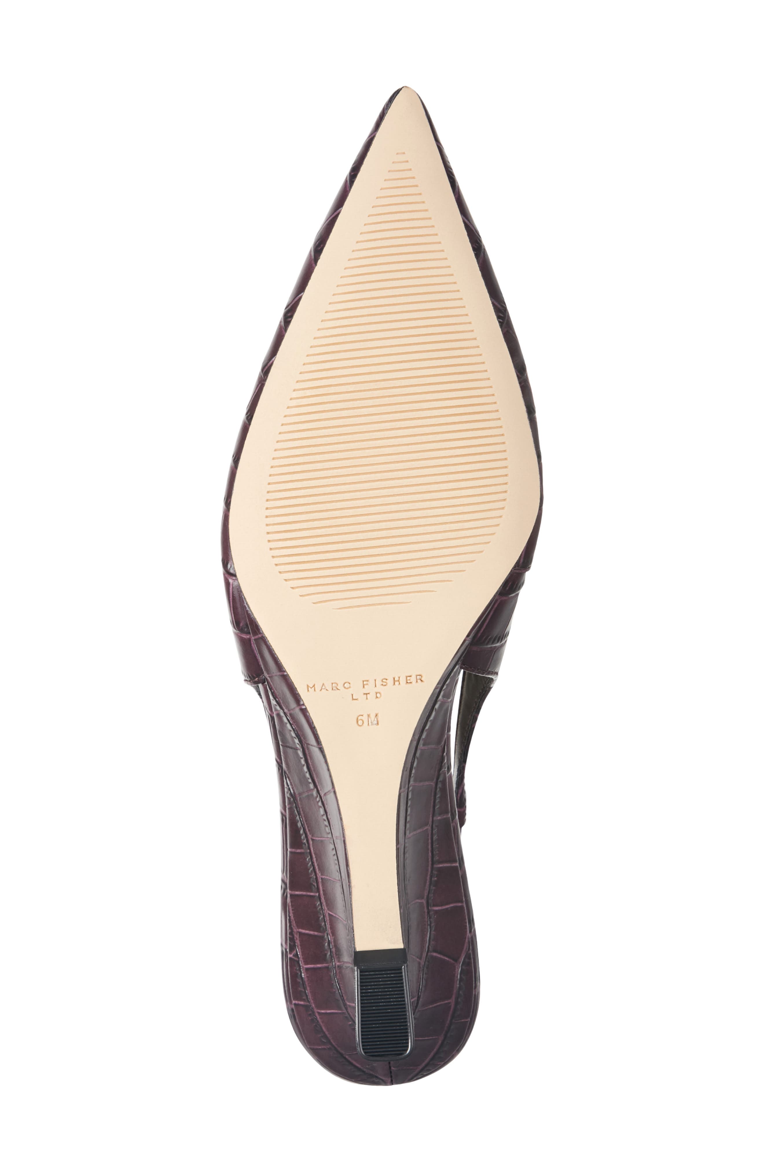 Taten Slingback Pointed Toe Wedge Pump, Alternate, color, DARK RED 600