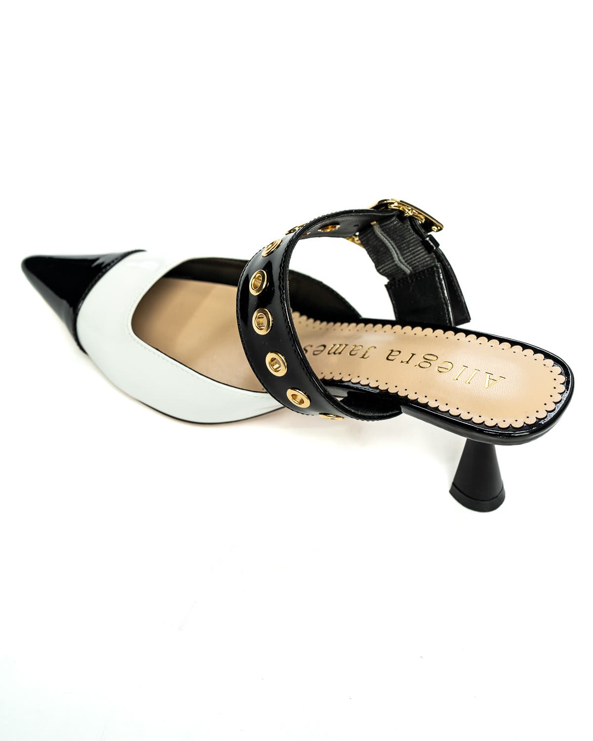 Allegra James Ariana Patent Leather Mule Pump, Alternate, color, 