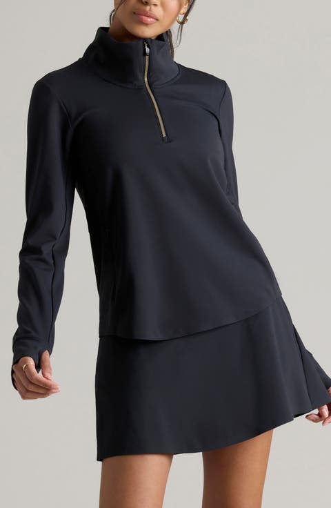Course to Court Long Sleeve Quarter Zip Top