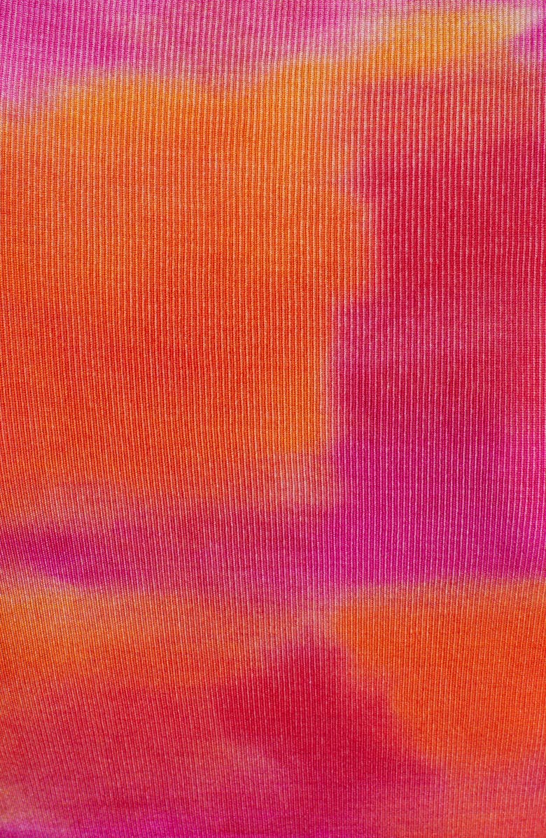 Versace Tie Dye Silk Sweater Dress, Alternate, color,