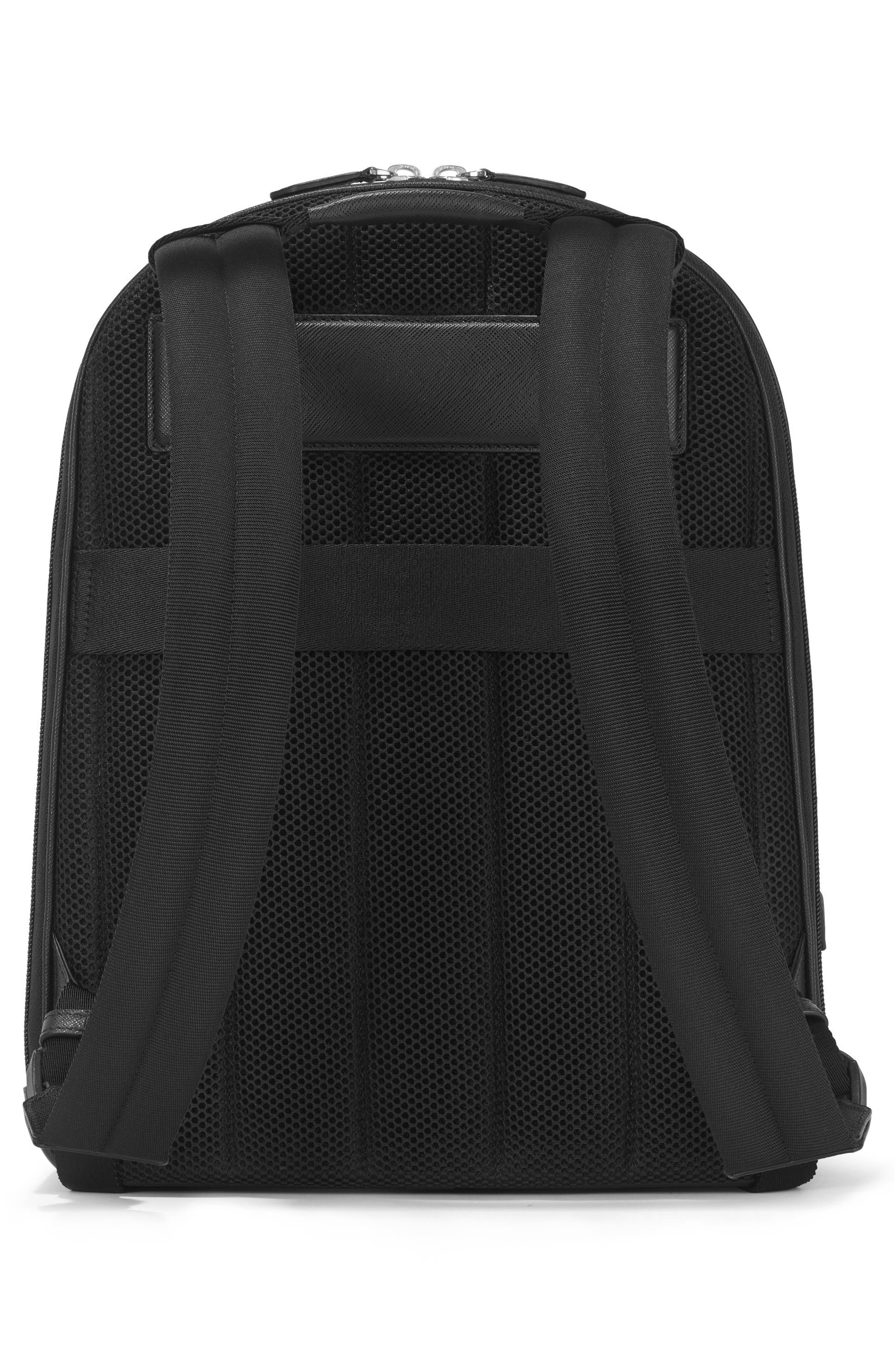 Montblanc Medium Sartorial Leather Backpack, Alternate, color, 