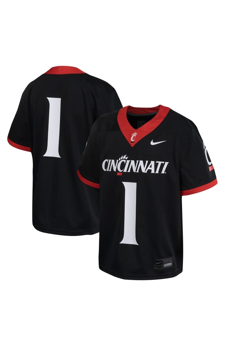 Nike Youth Nike #1 Black Cincinnati Bearcats Untouchable Football Jersey, Main, color, Black