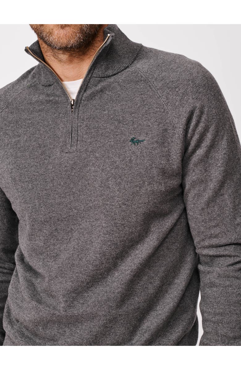 Aubin Bonby Zip Neck Sweater, Alternate, color, Charcoal