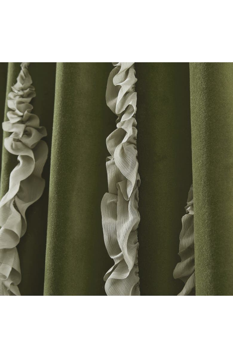 Chuks Collins x Lush Decor Verdant Path Cotton Blackout Window Panel, Alternate, color, Green