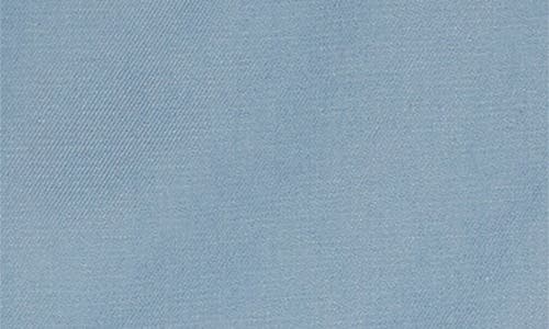 Thom Browne Cropped Denim Shirt With Contrast Stitching In Blue