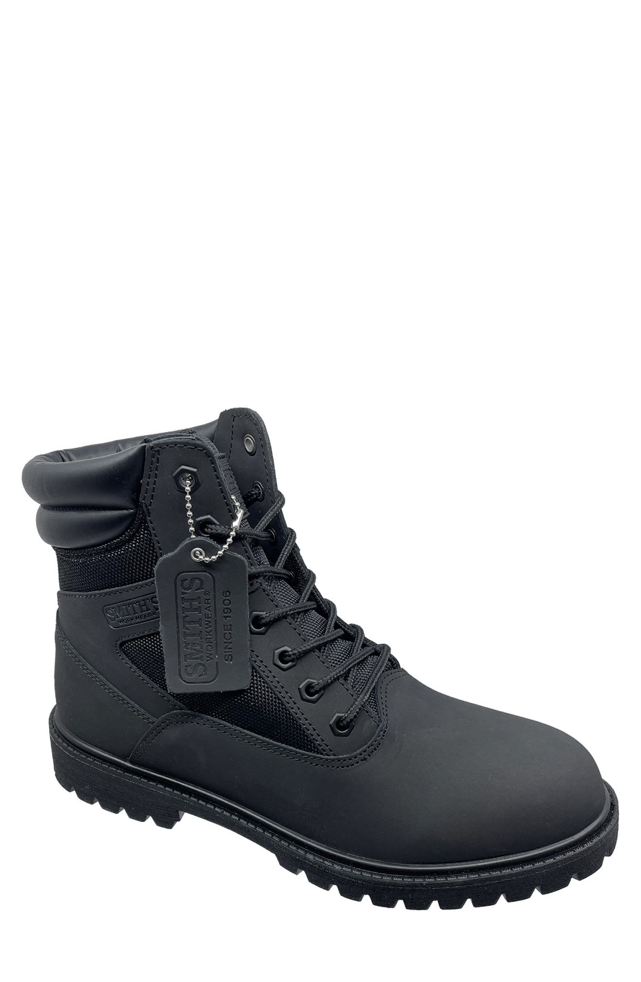 SMITHS WORKWEAR Smiths Premium Waterproof Leather Boot, Main, color, 