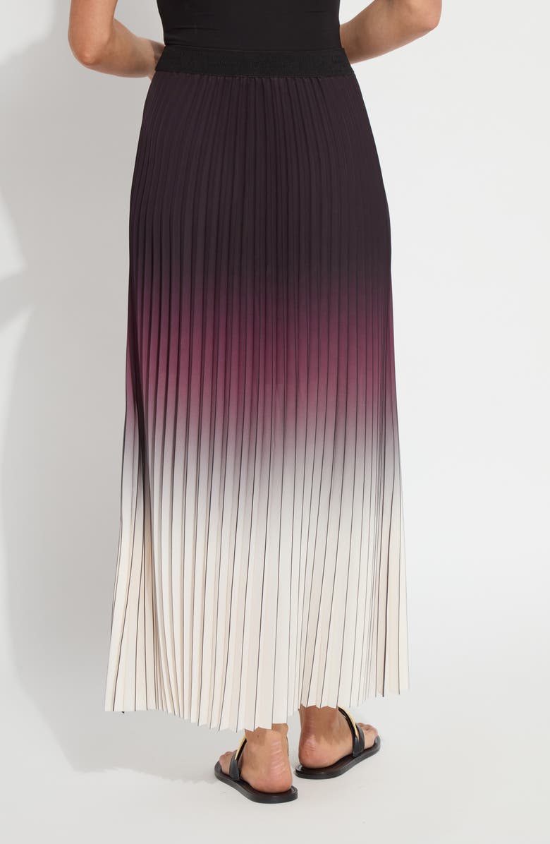 Lysse Fortunata Pleated Chiffon Skirt, Alternate, color, Red Sangria