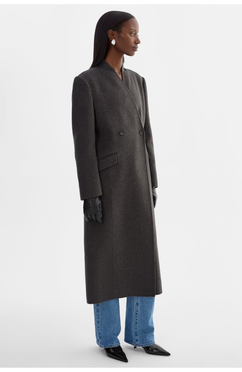LAMARQUE Callie | Double Face Wool Coat, Alternate, color, Heather Charcoal