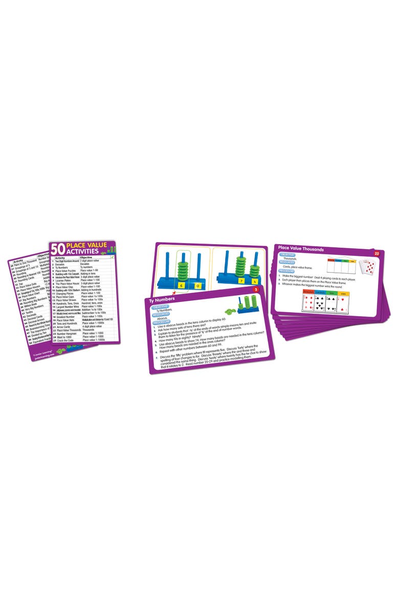 Junior Learning 50 Place Value Activities, Alternate, color, Multicolored
