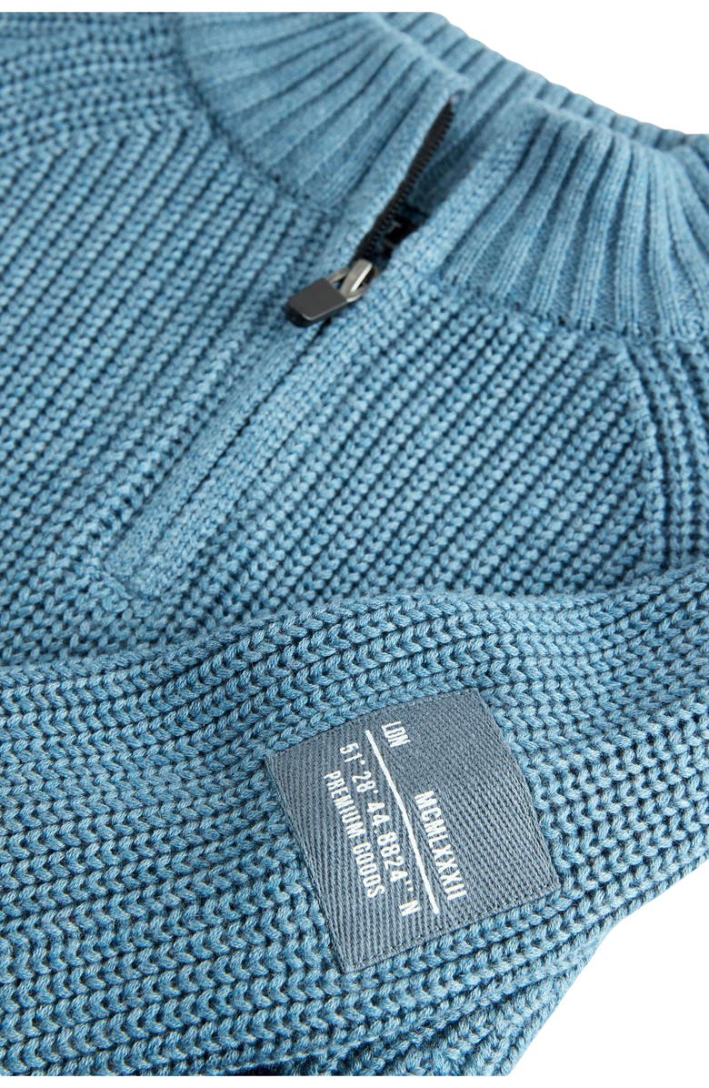 NEXT Kids' Quarter Zip Sweater, Alternate, color, Blue