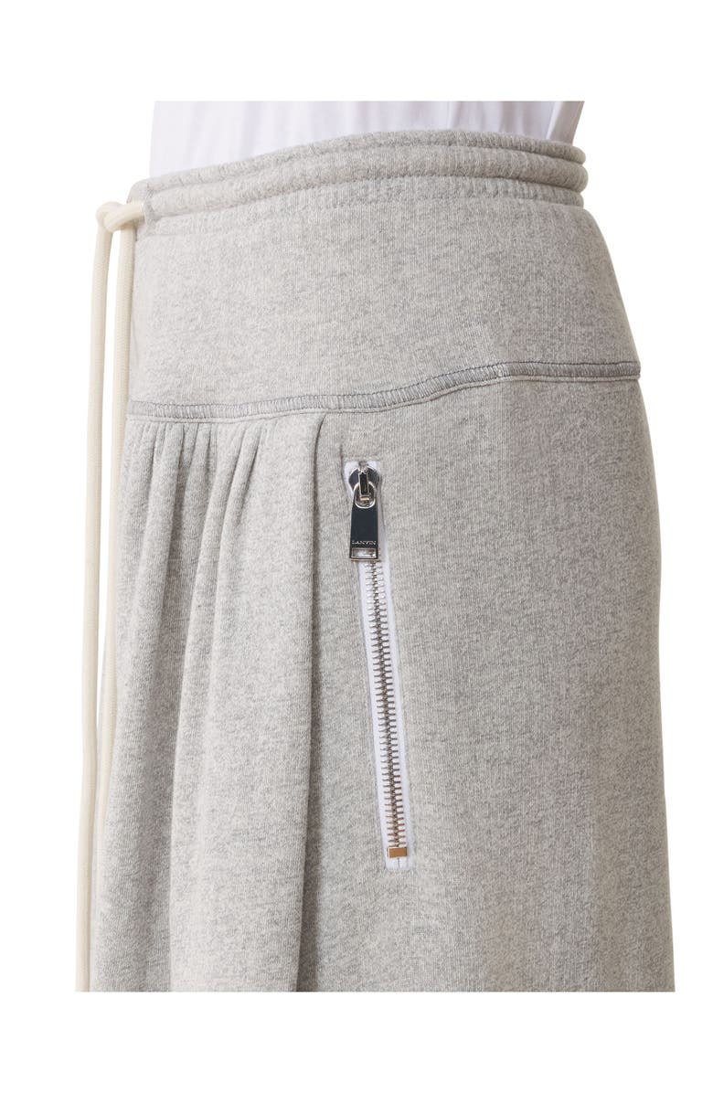 Lanvin Cotton Jersey Pants, Alternate, color, Heather Grey