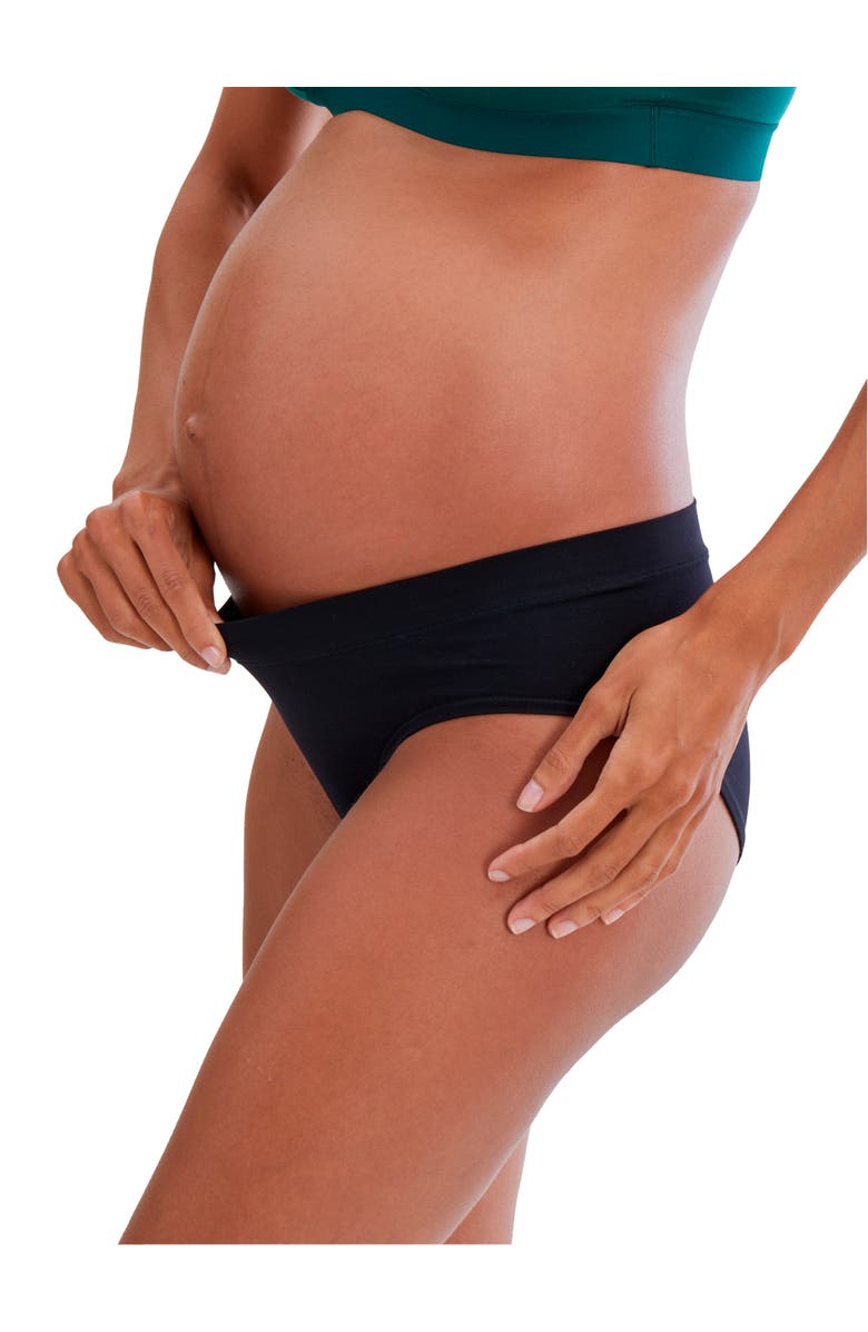 Ingrid & Isabel Cooling Seamless Maternity Underwear, 3-Pack, Alternate, color, Black