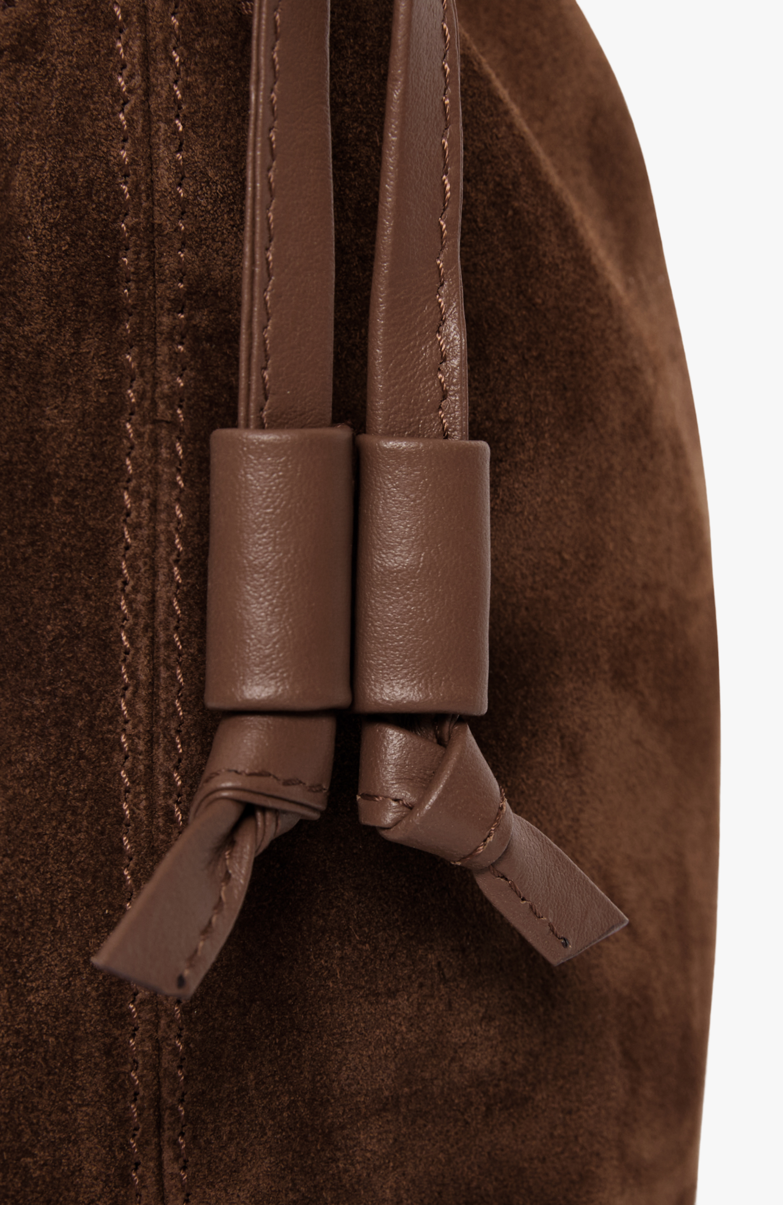 Medium Asisi Convertible Suede Crossbody, Alternate, color, Chocolate Suede