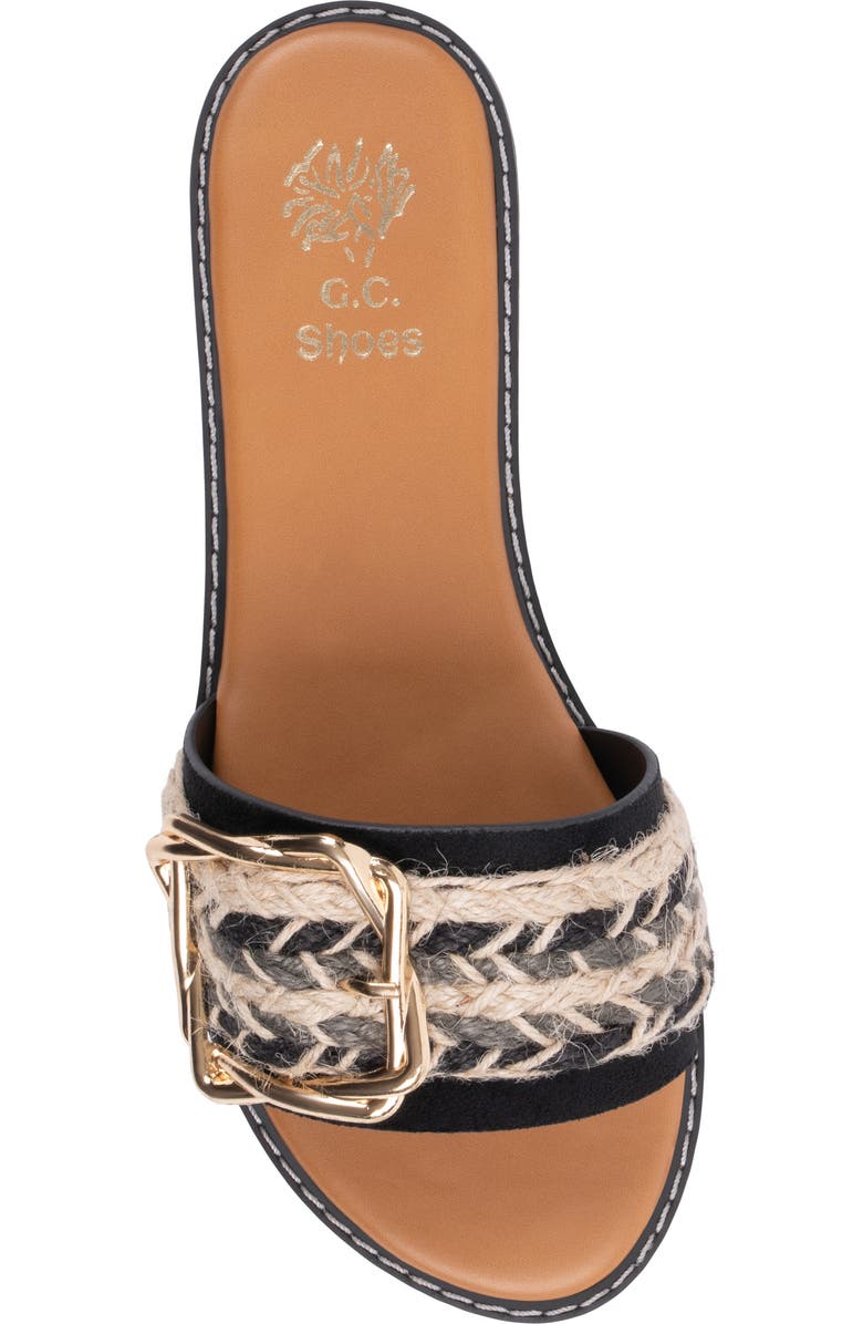 GOOD CHOICE NEW YORK Devon Slide Sandal, Alternate, color, Black