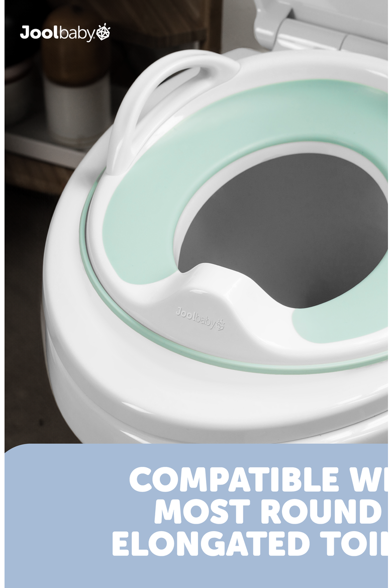 Potty Training Seat with Handles Toilet Training Seat, Alternate, color, Aqua
