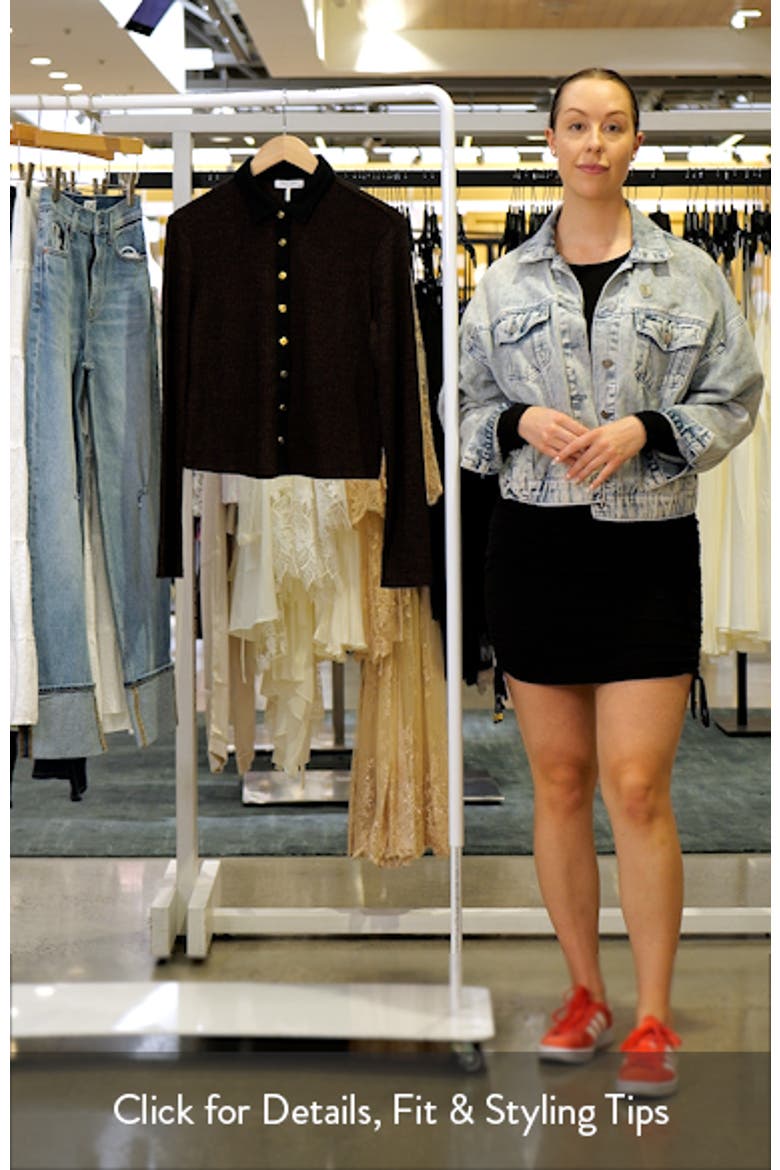 Contrast Trim Rib Button-Up Shirt video
